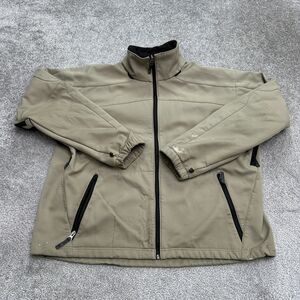 Columbia Vertex Core Interchange Softshell Jacket Mens XL Brown Brown Full Zip